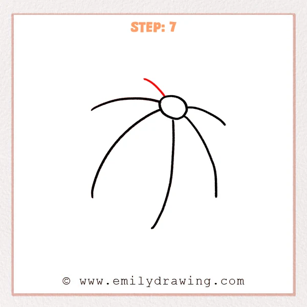 how to draw a beach ball - Step 7
